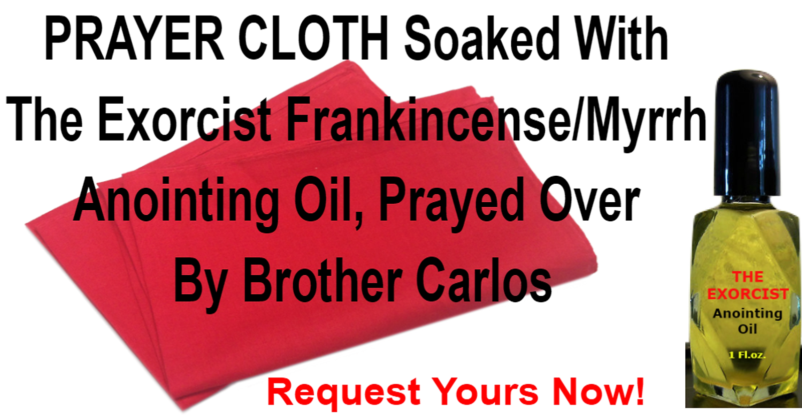 PRAYER CLOTH Soaked With Anointing Oil